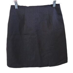 La Belle Dark Gray Pencil Mini Skirt